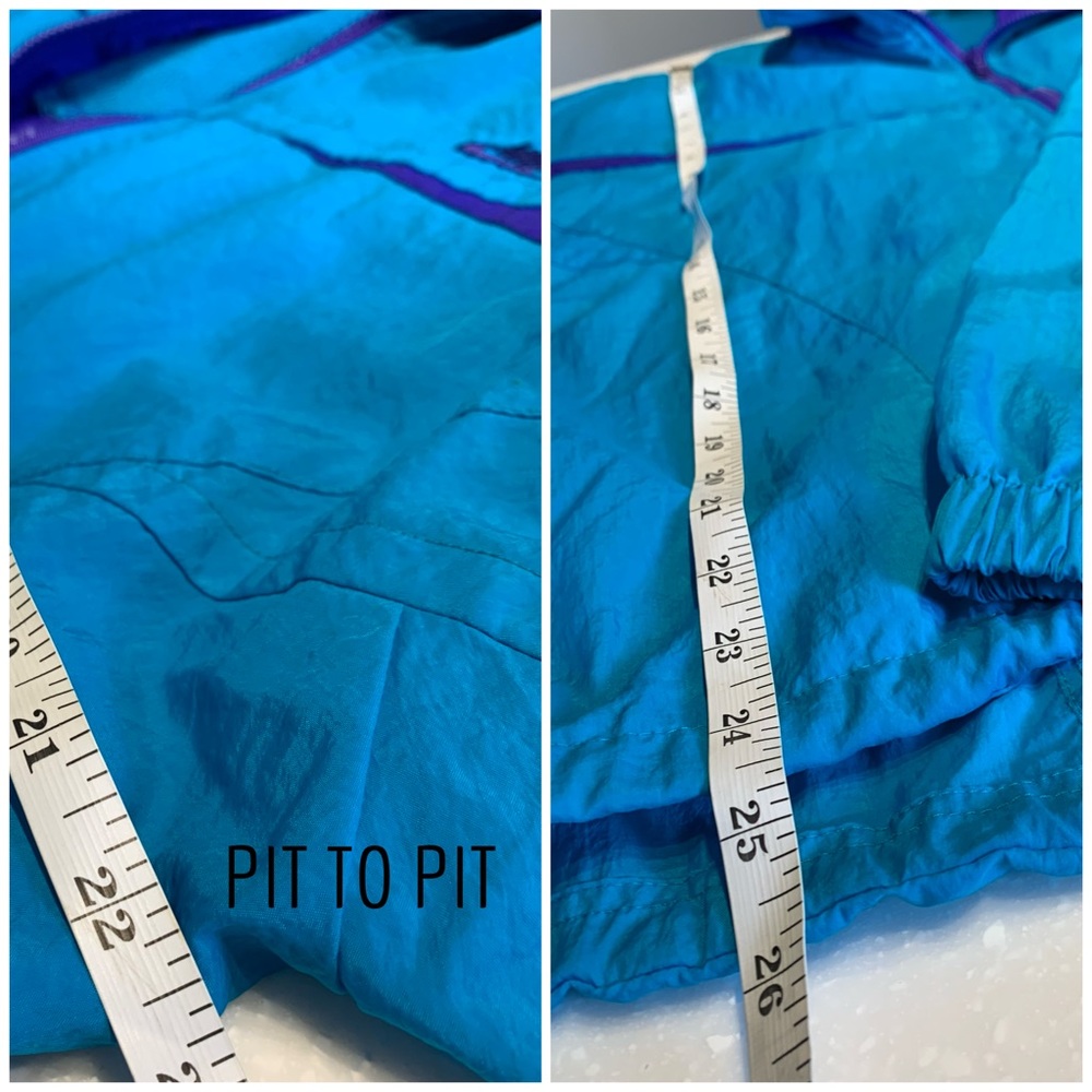 Vintage 90s Nike Colorblock Windbreaker Tracksuit Set Blue Purple Small - Picture 9 of 15